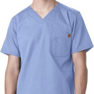 Carhartt Mens Ripstop Medical Scrub, Ceil Blue (Size M)